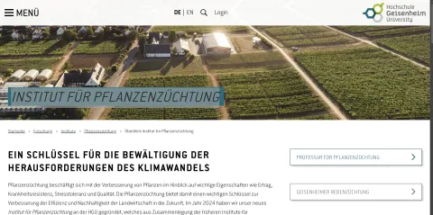 Institut für Pflanzenzüchtung