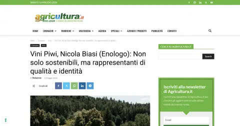 Vini Piwi, Nicola Biasi (Enologo): Non solo sostenibili, ma rappresentanti di qualità e identità