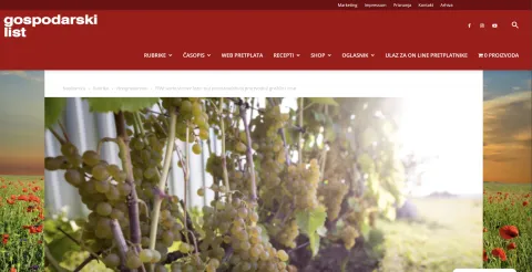 PIWI sorte vinove loze: put prema održivoj proizvodnji grožđa i vina